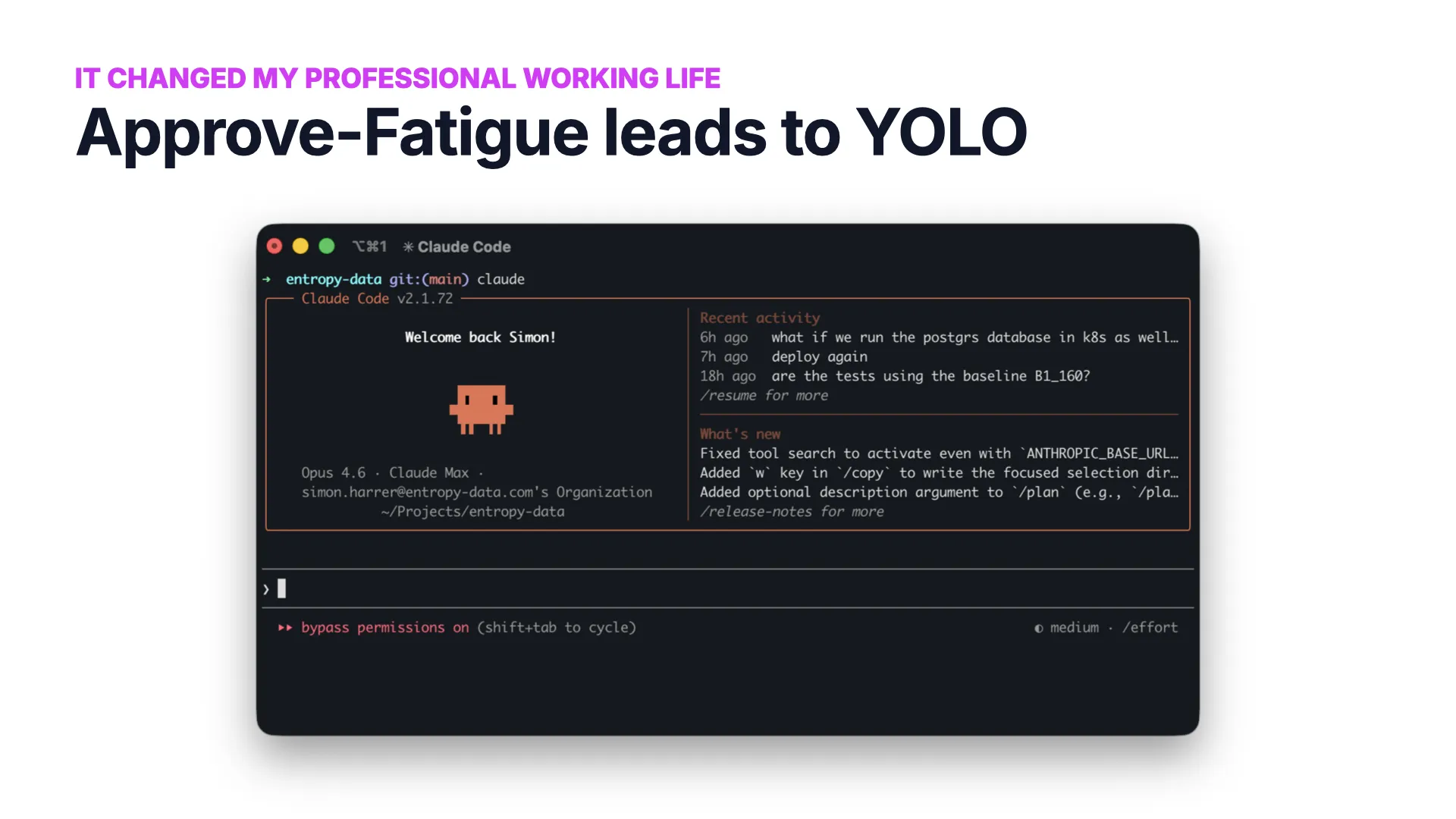 Slide 15: YOLO mode