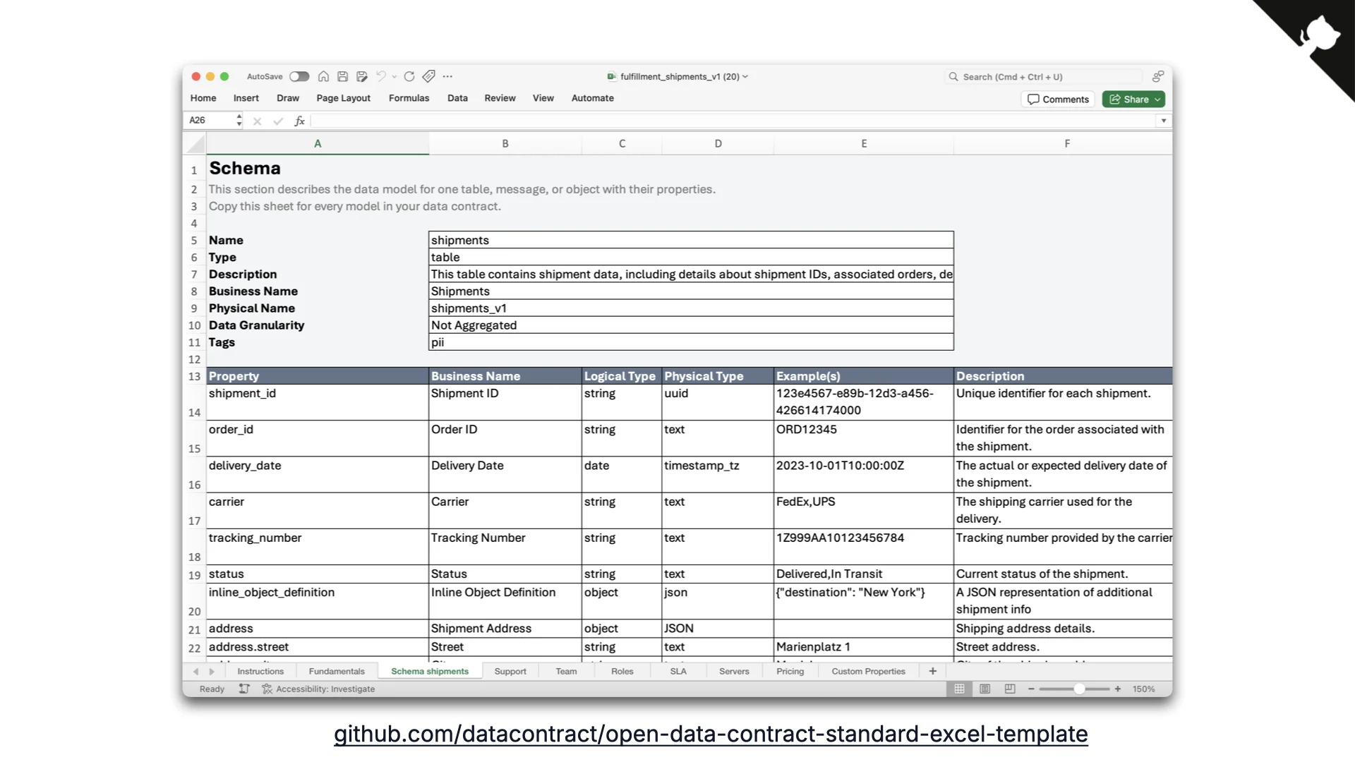 Slide 33: ODCS Excel Template