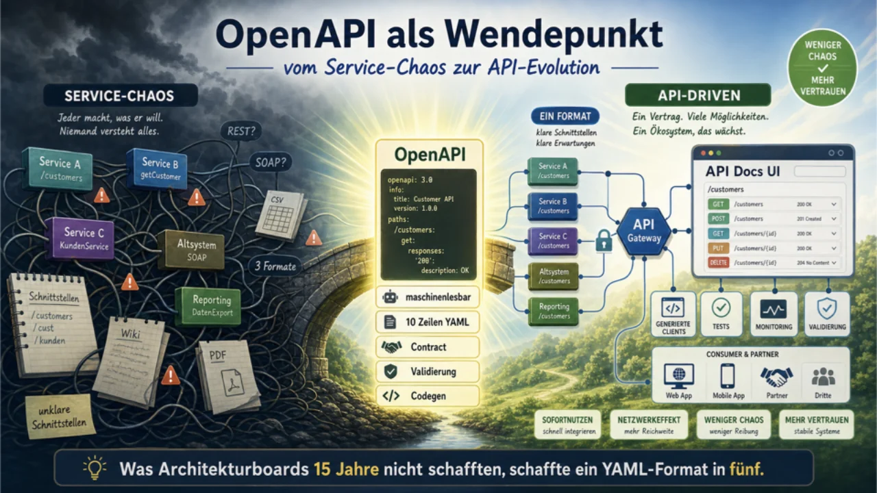 OpenAPI als Wendepunkt vom Service-Chaos zu API-driven