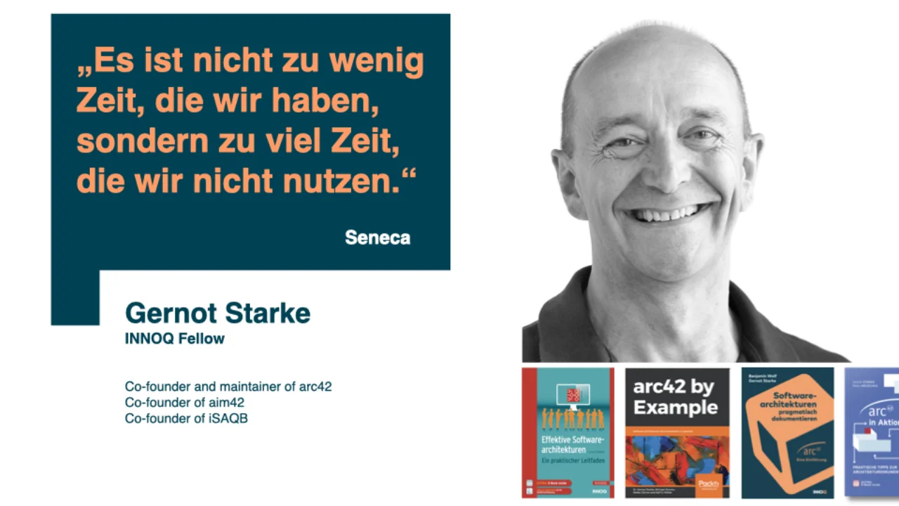 Gernot Starke -- INNOQ Fellow, co-founder of arc42, aim42, and iSAQB